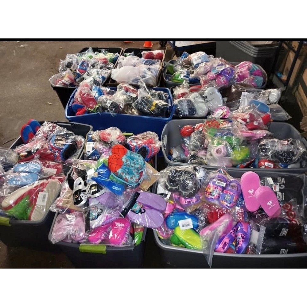 10 piece Lot Kids Character Slippers Paw Patrol Batman Star Wars New NWT